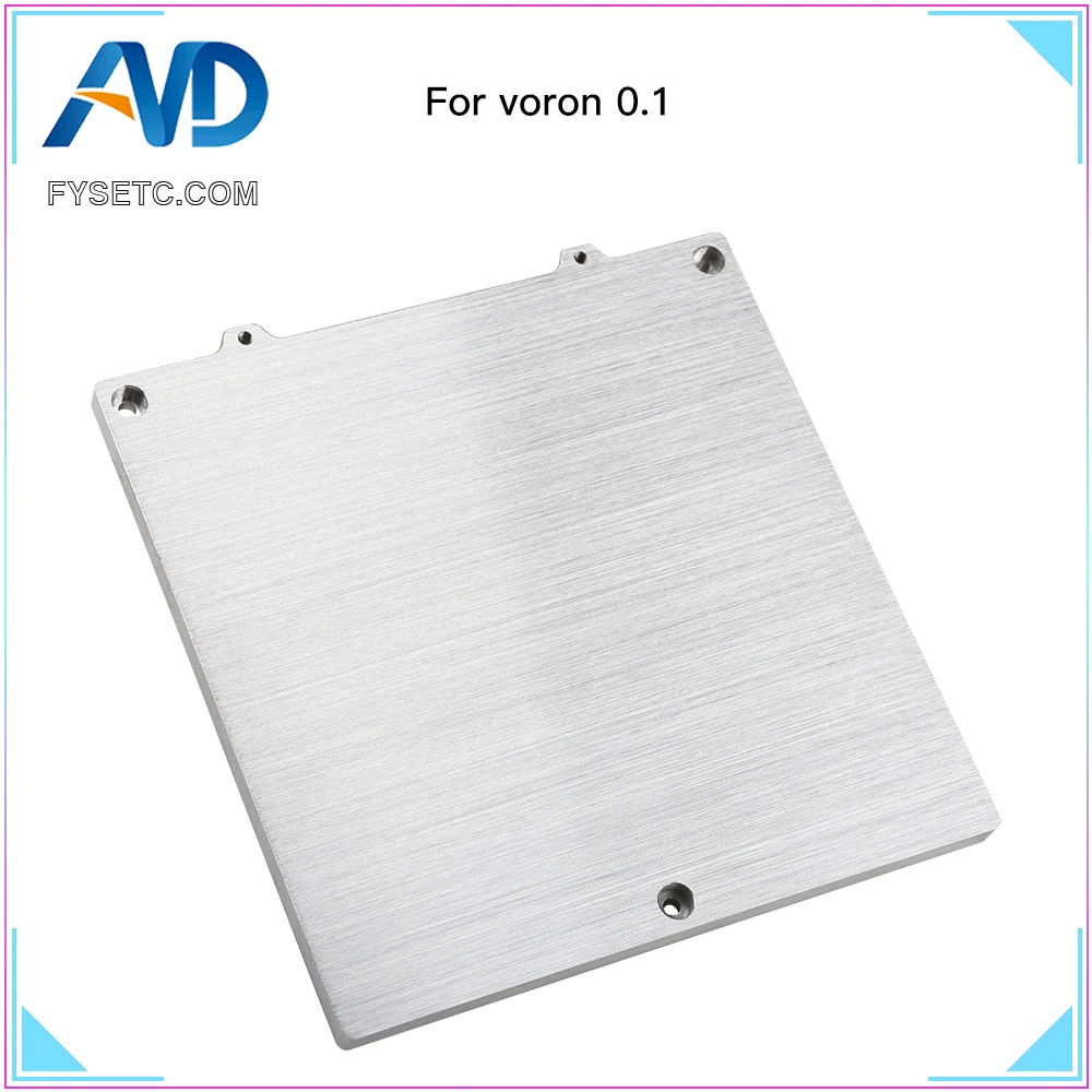 FYSETC Voron V0.1 120X120mm سوبر شقة الألومنيوم بناء لوحة للطابعة فورون 0.1 ثلاثية الأبعاد لتقوم بها بنفسك أجزاء