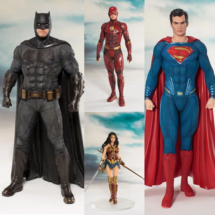 Фигурки супергероев Лиги справедливости Супермена чудо женщины Бэтмена вспышки