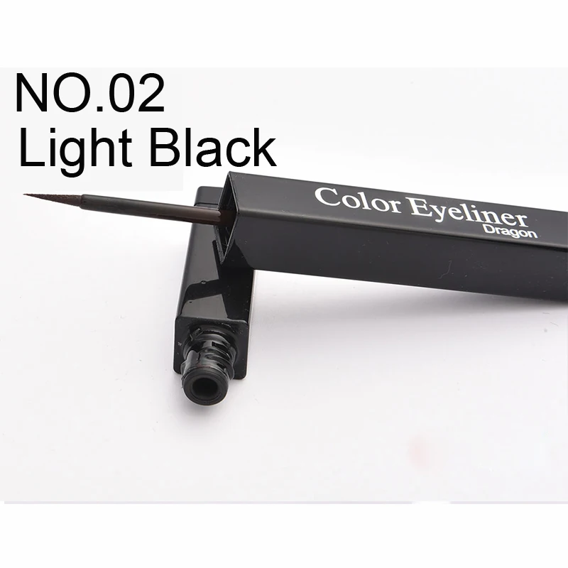 eyeliner-light black ICYCHEER цветная Водостойкая тушь для ресниц быстросохнущая завивка ресниц с эффектом нарощенных ресниц Синий Коричневый Красный Фиолетовый Черный Тушь для ресниц - Цвет: eyeliner-light black