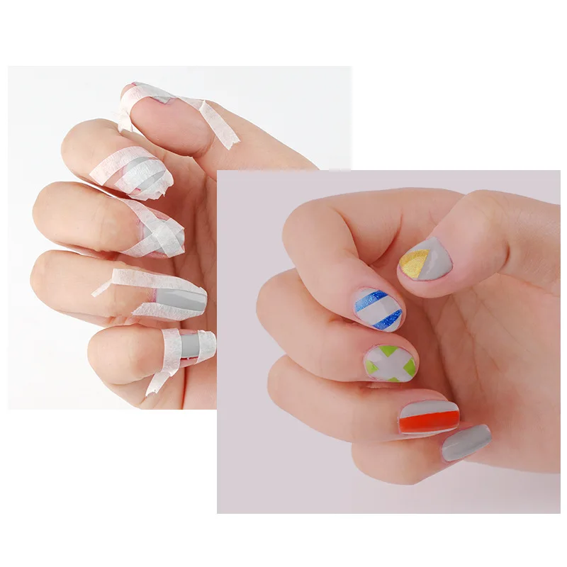 0 5 см DIY клей для ногтей клейкие ленты советы рулоны оберточные полоски Маникюр