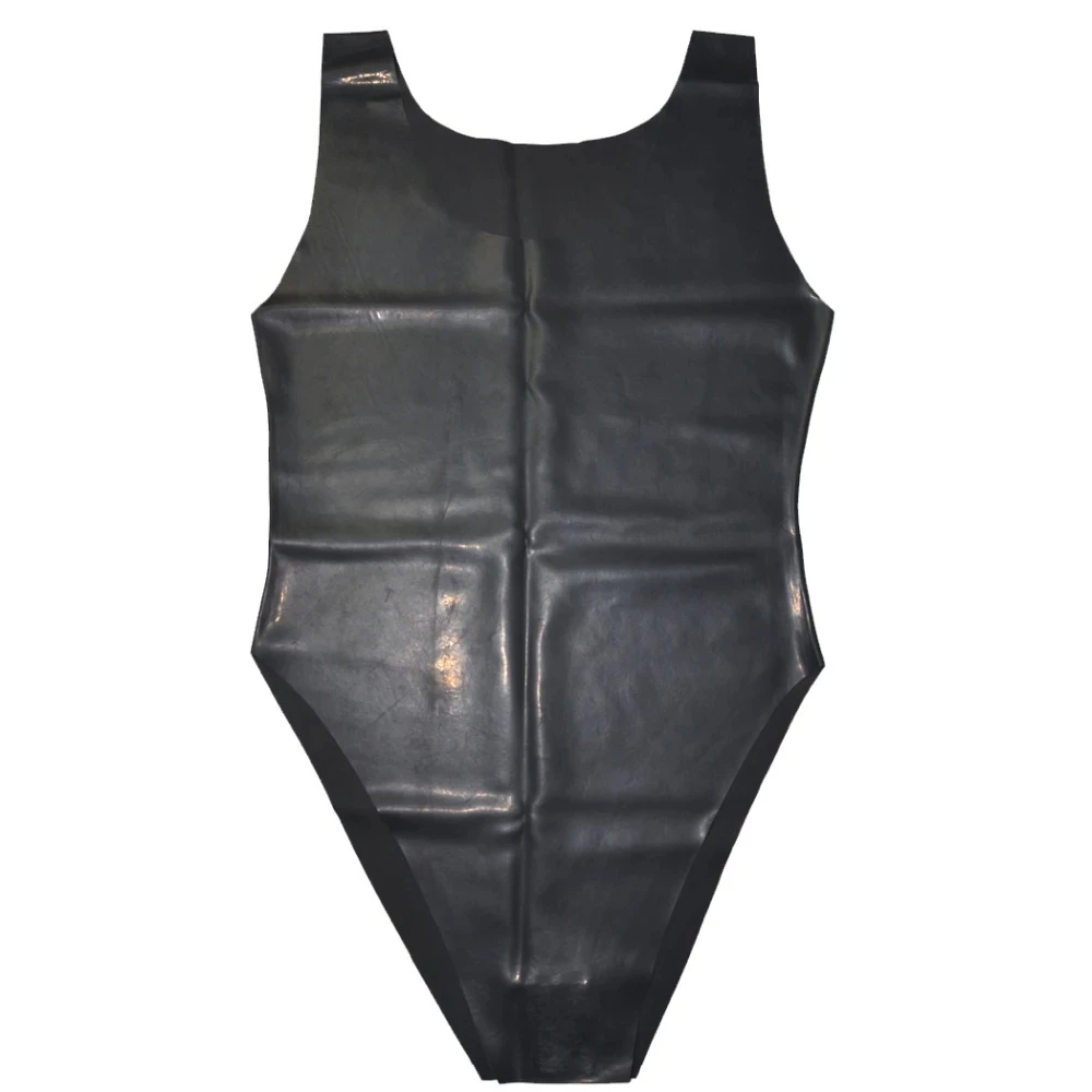 100% латексный Фетиш резиновый трико Gummi плесень боди Купальник черный |