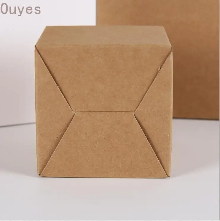 20 штук крафт бумага картонная коробка для упаковки DIY коричневая упаковка