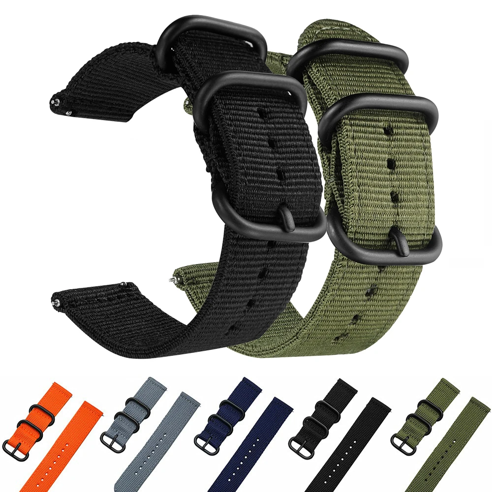 

Нейлоновый холщовый ремешок для часов Xiaomi huami Amazfit Stratos 3 2S /PACE/GTR 47 мм, ремешок для часов Huawei Watch GT GT2 46 мм
