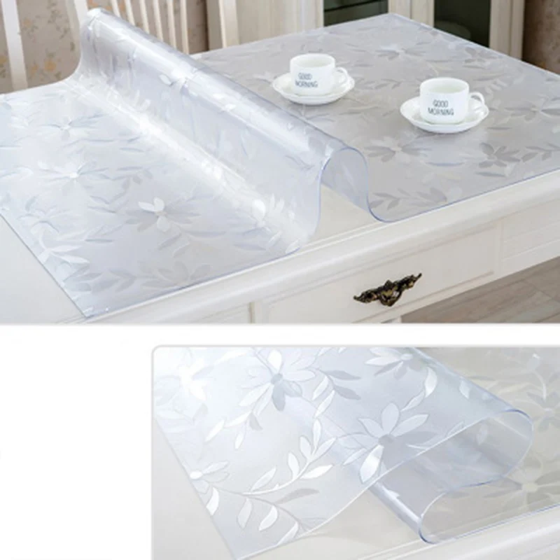 Скатерти из мягкого стекла прозрачная Водонепроницаемая скатерть ПВХ кофейный