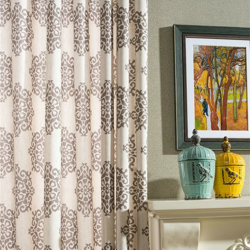 Элегантные китайские зеркальные шторы BIGMUM для гостиной спальни кухни|Занавески|