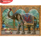 HUACAN 5D DIY алмазная живопись животных рукоделие DIY Алмазная мозаика набор для рукоделия с камни в форме ромбаНабор для рисования с круглыми камнями и полотном с вышивкой и Рисунком Слона стены искусства