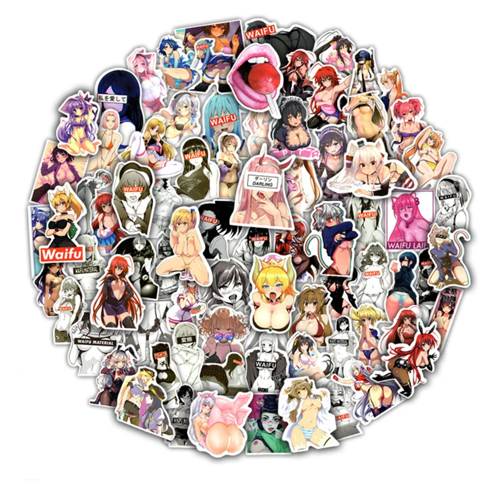 

100 шт. сексуальные бикини аниме наклейки для девушек чемодан ноутбук велосипед гитара фотоальбом водостойкие граффити наклейки оптовая про...