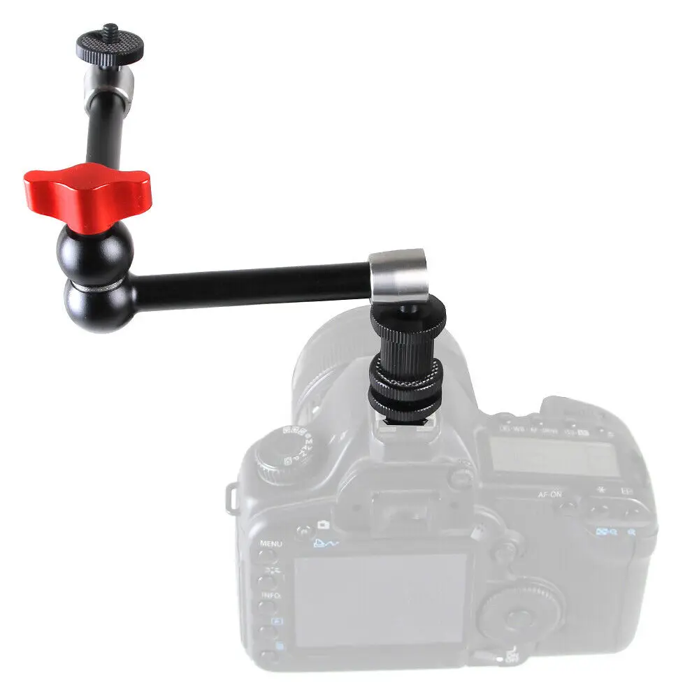 11‘’ Sainless Steel Articulating Magic Extension Arm for Camera LED Monitor Cage Mic Light | Электроника