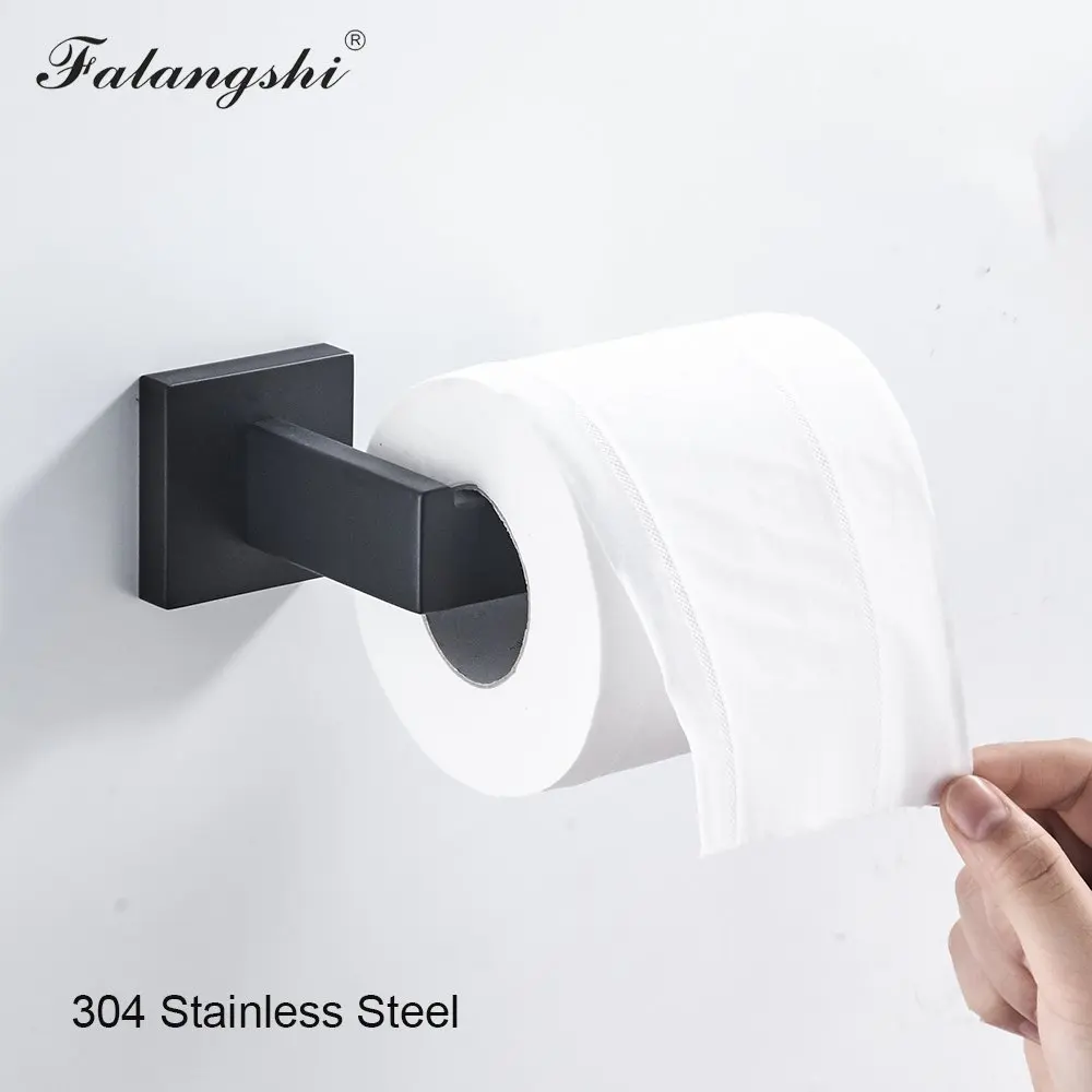 Держатель для туалетной бумаги из нержавеющей стали 304 матовый черный держатель