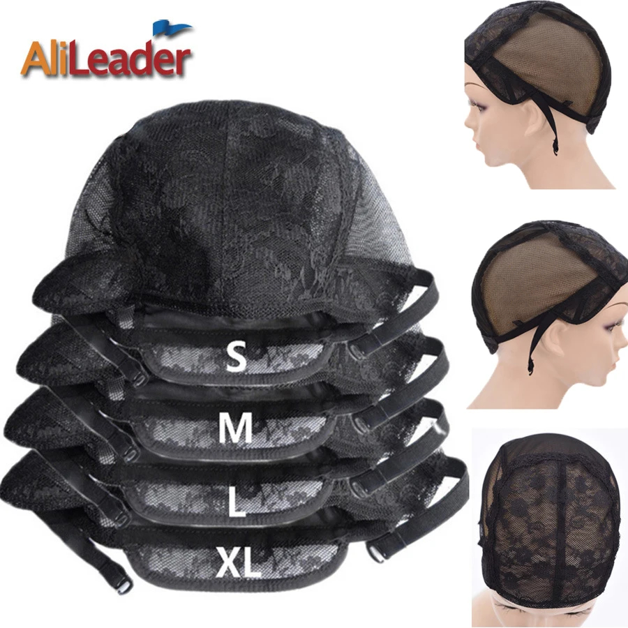 Шапочка для парика Alileader черная с двойной сеткой наращивания волос XL L M s