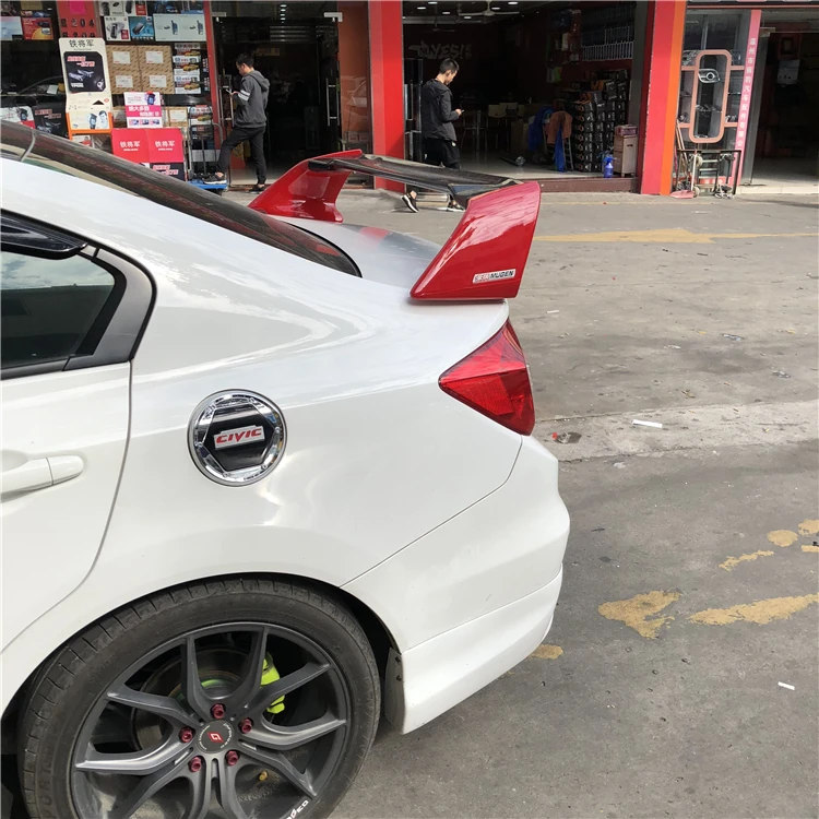 Спойлер заднего крыла автомобиля из АБС пластика для Civic 2012 2014 Honda FD2|Спойлеры и