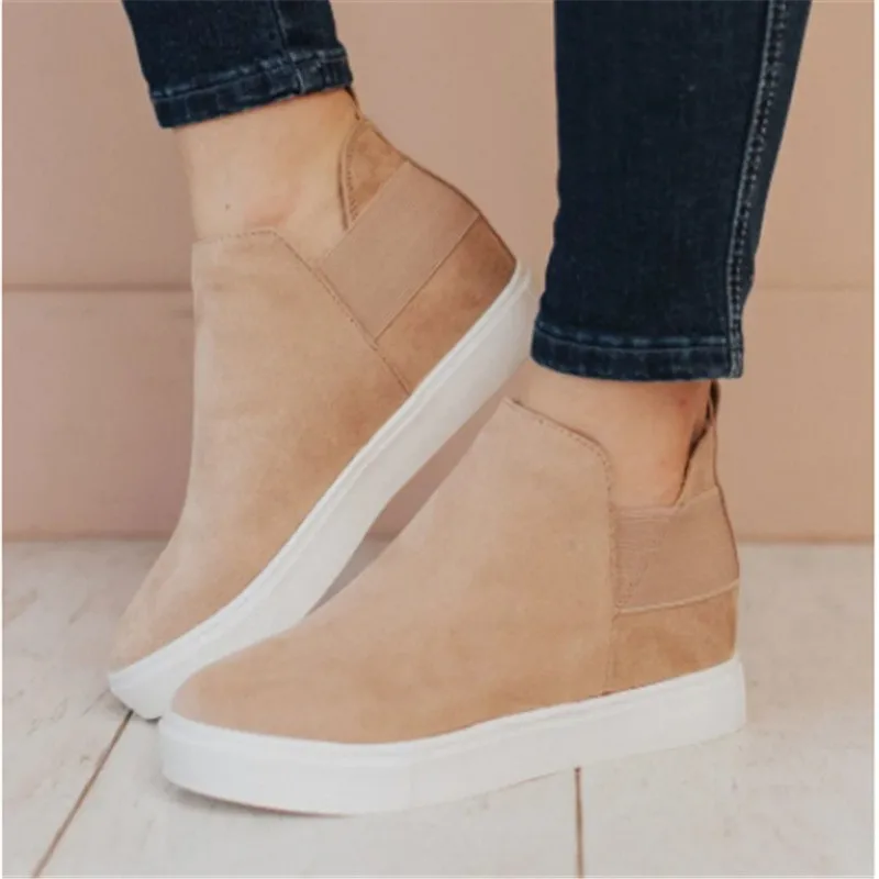 

Trendyland Women's Vulcanize Shoes Breathable Flat Round Toe Comfortable Slip-On Casual Single Shoes Fast Delivery Dropshipping