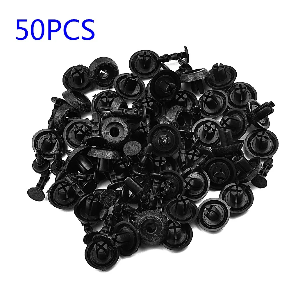 

50pcs Car Rivet Bike Fairing Trim Panel Fastener Clips For Toyota Camry Highlander Carola Fasteners Interior Accessories clips