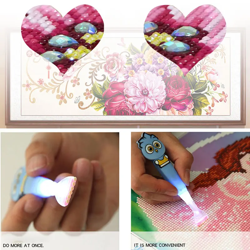 Ручные инструменты для вышивки DIY светящаяся ручка Алмазная рисования 2 стиля