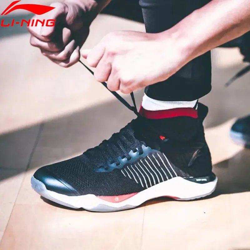 Li-Ning Men DAGGER Badminton Shoes Mono Yarn Cushion DRIVE FOAM Wearable TUFF TIP LiNing Sport Sneakers AYAN015 SOND18 | Спорт и