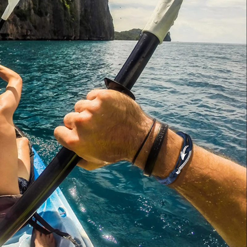 HOMOD браслет на запястье с крючком серебряного цвета фурнитурой в виде якоря для