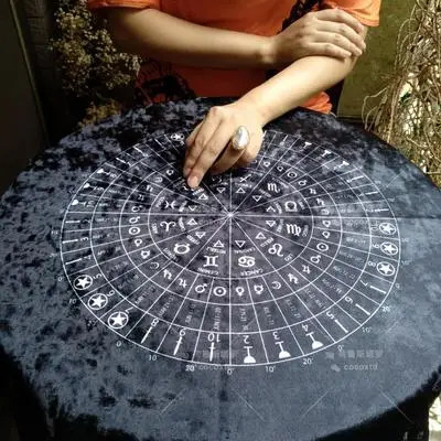 Ночной таро и астрологическое колесо Магическая церемония алтарь дух