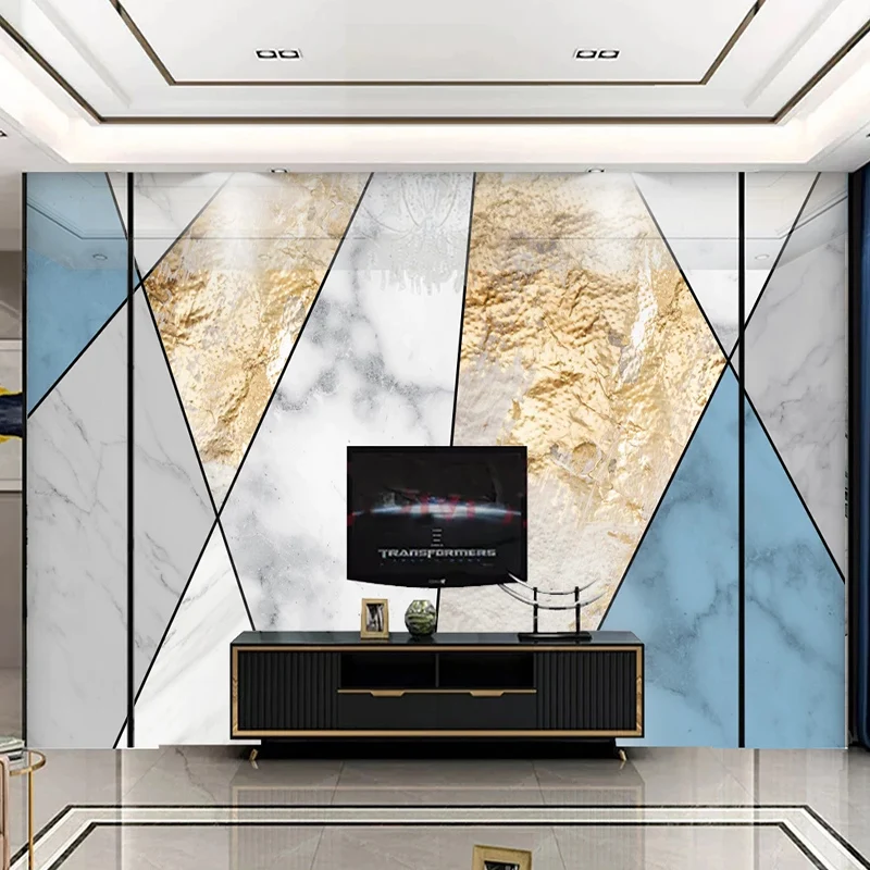 3D настенная бумага Современная Скандинавская абстрактная Геометрическая