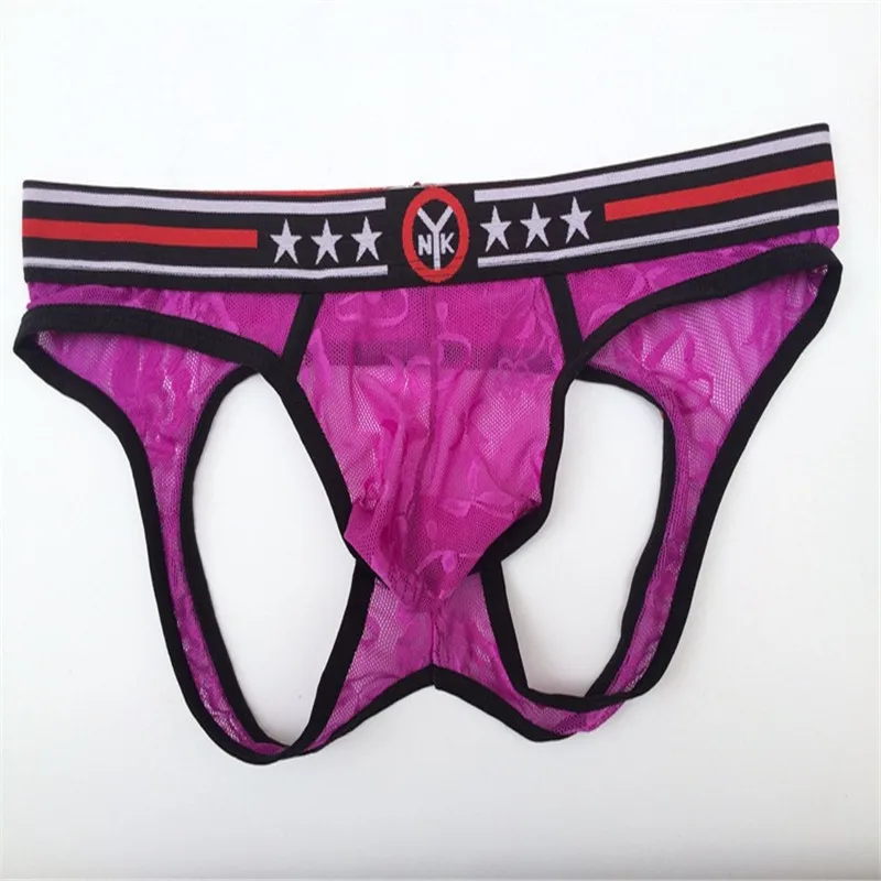 Мужские сексуальные кружевные трусы плавки с низкой посадкой u образная выпуклая