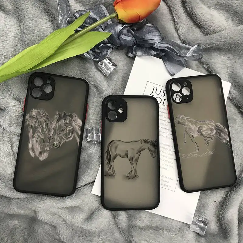 

Matte House Phone Phone Case For Iphone 11 12 Pro Max 7 8 Plus X Xs Xs Max XR Translucent Matte Cvoer