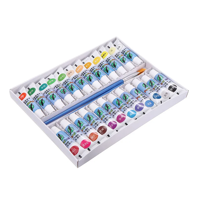 Набор пигментов для рисования в тюбике инструменты моделирования 24 цвета с 2