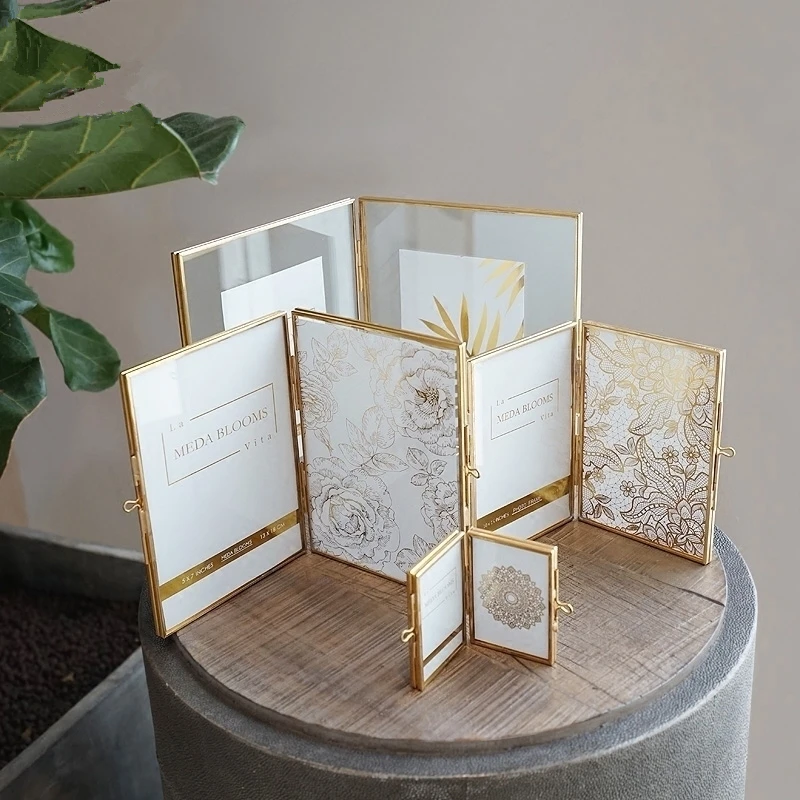 

Gold Frame Home Decor Photo Frame Copper Club Decoration Picture Frames 5 Inch 6 Inch 7 Inch