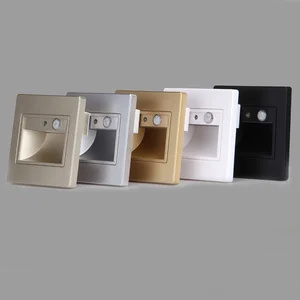 Встраиваемый светодиодный светильник для лестницы, 1,5 Вт, с пассивным ИК датчиком движения