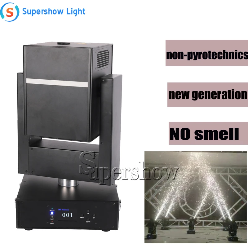 2 шт./лот новый стиль 750 Вт Вращающаяся головка холодная искра машина DMX вращение