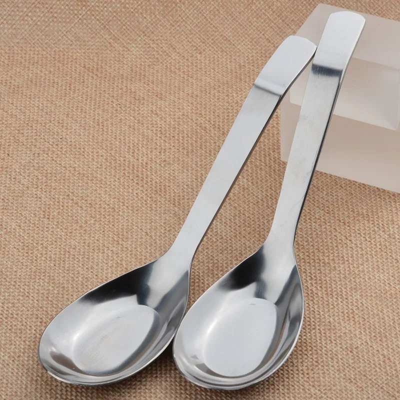 QueenTime плоское дно ложка Нержавеющая сталь суповая вилка Столовые приборы посуда