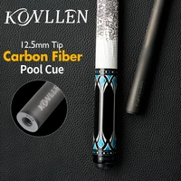 konllen carbon billiard pool cue carbon fiber shaft 12 3 12 5mm tip 388 radial pin3811 joint turquoise inlay butt kit stick