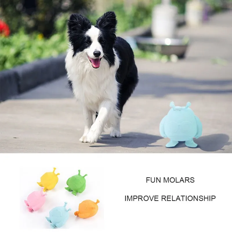 

Pet Dog Chew Toy Squeak Latex Chews Bite-resistant Molar Toy Funny Fashion Nibbling Molar Vocal Toys For Dog Cat Dropshipping