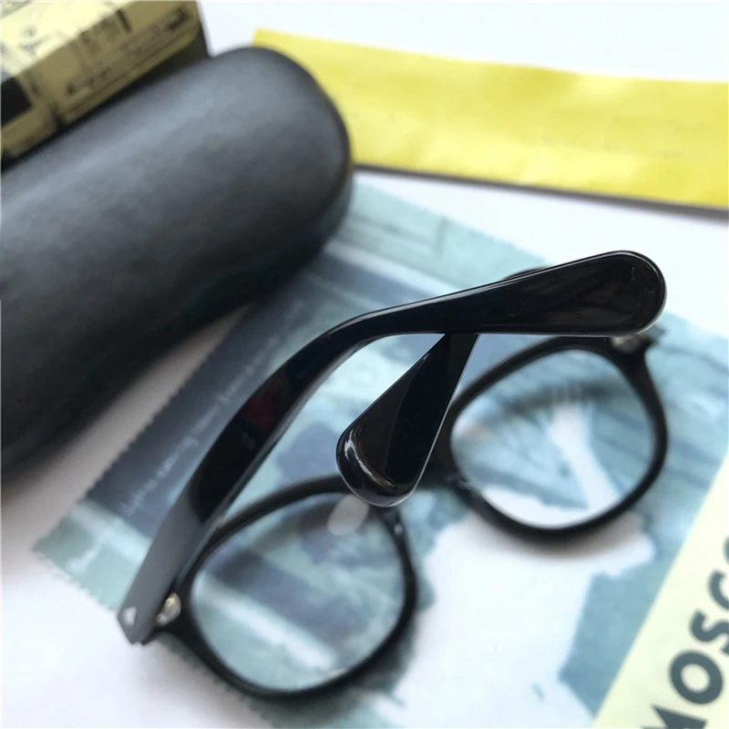 johnny depp glasses men brand design optical glasses frame women computer transparent eyeglass acetate vintage with box free global shipping