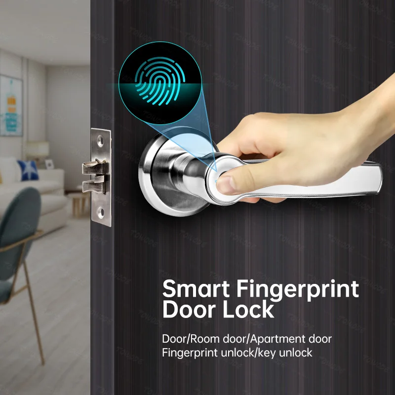 Дверной замок Towode для умного дома со сканером отпечатков пальцев чувствительный