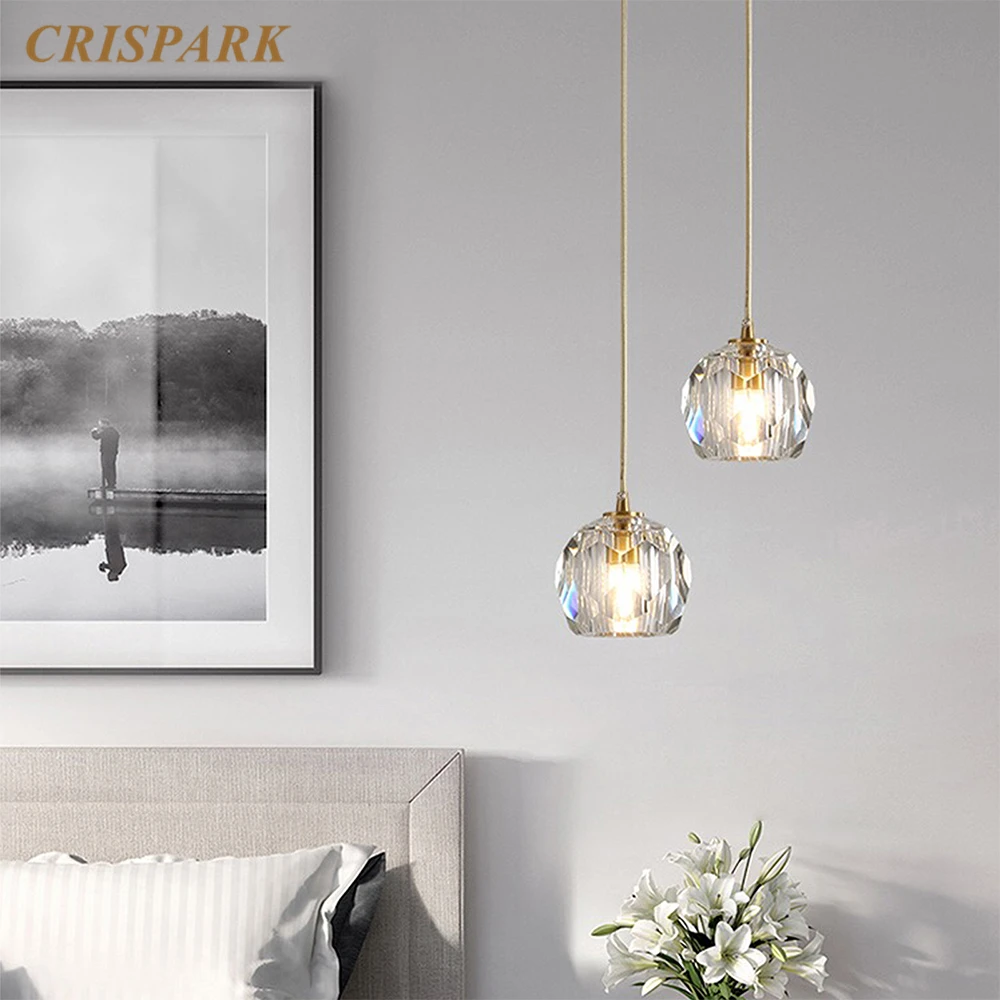 Современная хрустальная люстра светильник ing светодиодный G4 класса люкс Лофт