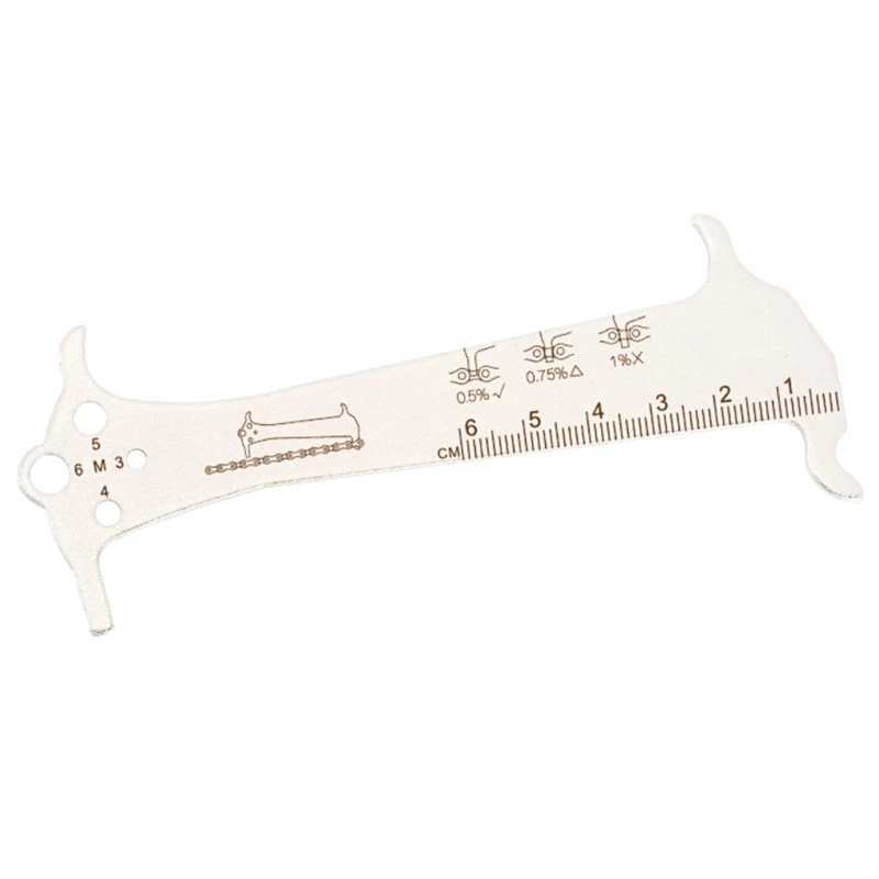 

MTB Bike Chain Wear Indicator Measurement Checker Bike Ruler Bicycle Chain Gauge X3UA