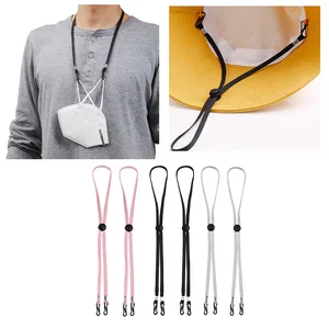 15 шт. регулируемый шнур для шляпы с цепочкой съемный Противоскользящий шнур для очков Веревка для защиты от потери для улицы рыбалки лодки парусного спорта 2022