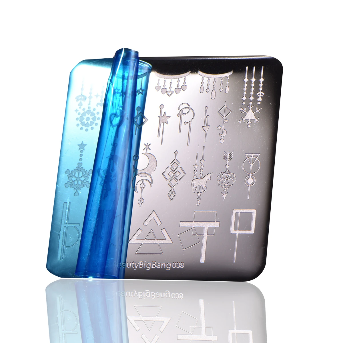 Красивая фотография BigBang с геометрическим рисунком дельты Луны сердца 6 см шаблон