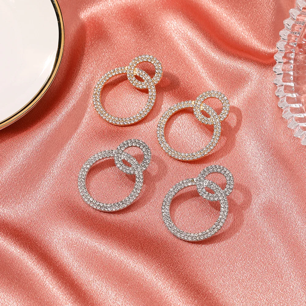 

Earrings for Women 2021 Korean Fashion Clip on Earrings Gold Earrings Dangle Earrings 2021 Trend Hoop Earring Retro Jewelry