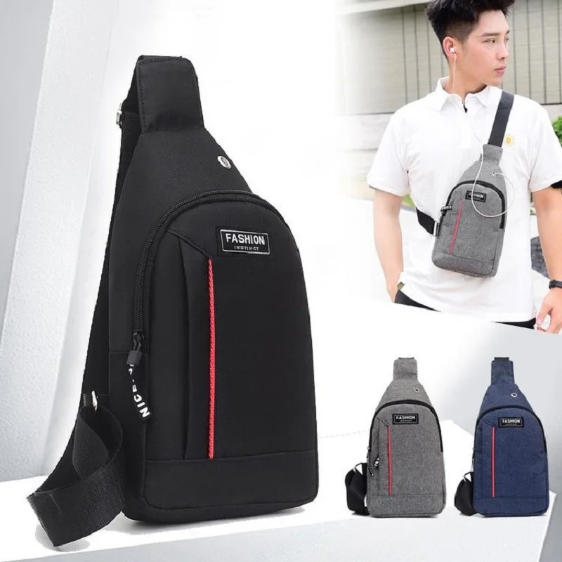 

2021 Multifunction Crossbody Bag for Men Anti-theft Shoulder Messenger Male Waterproof Charging USB Bag Casual Tote