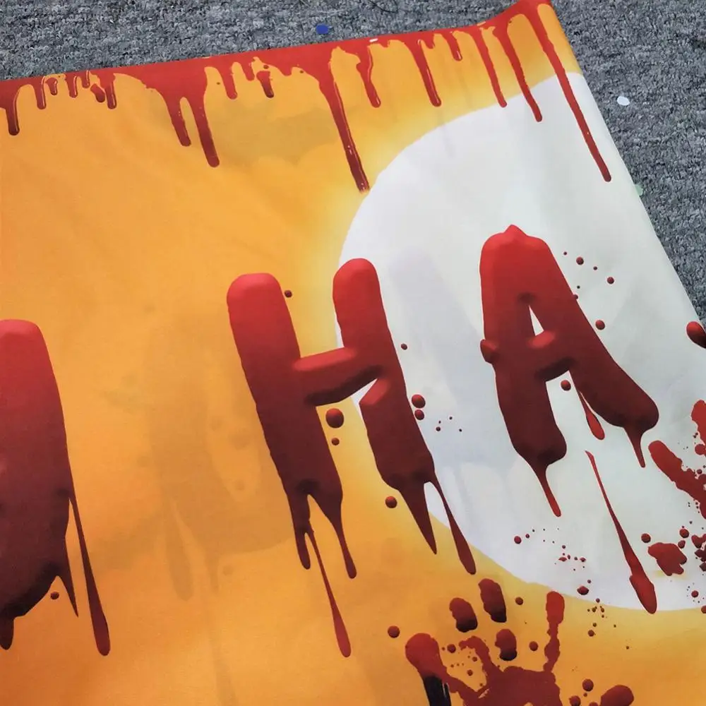 Счастливый Хэллоуин кровавая летучая мышь Тыква призрак печать вечерние НКА