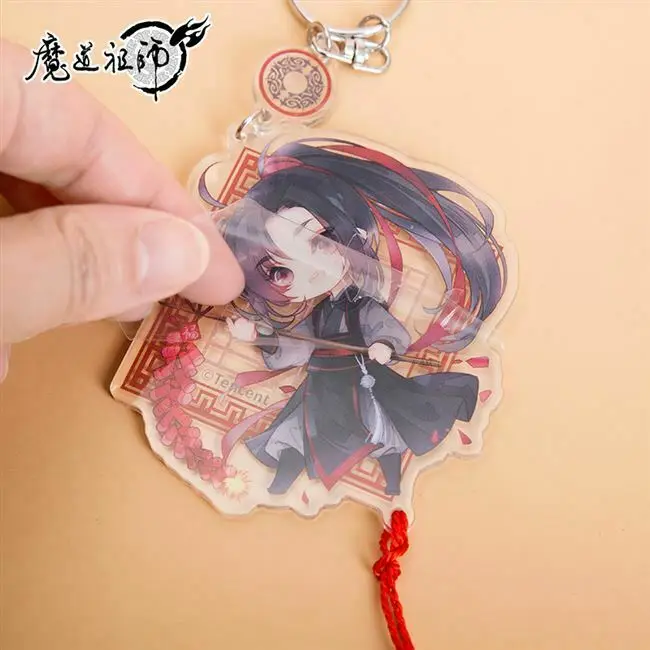 New Anime Grandmaster of Demonic Cultivation Lan WangJi Wei WuXian Acrylic Keychain Cosplay Gifts | Тематическая одежда и