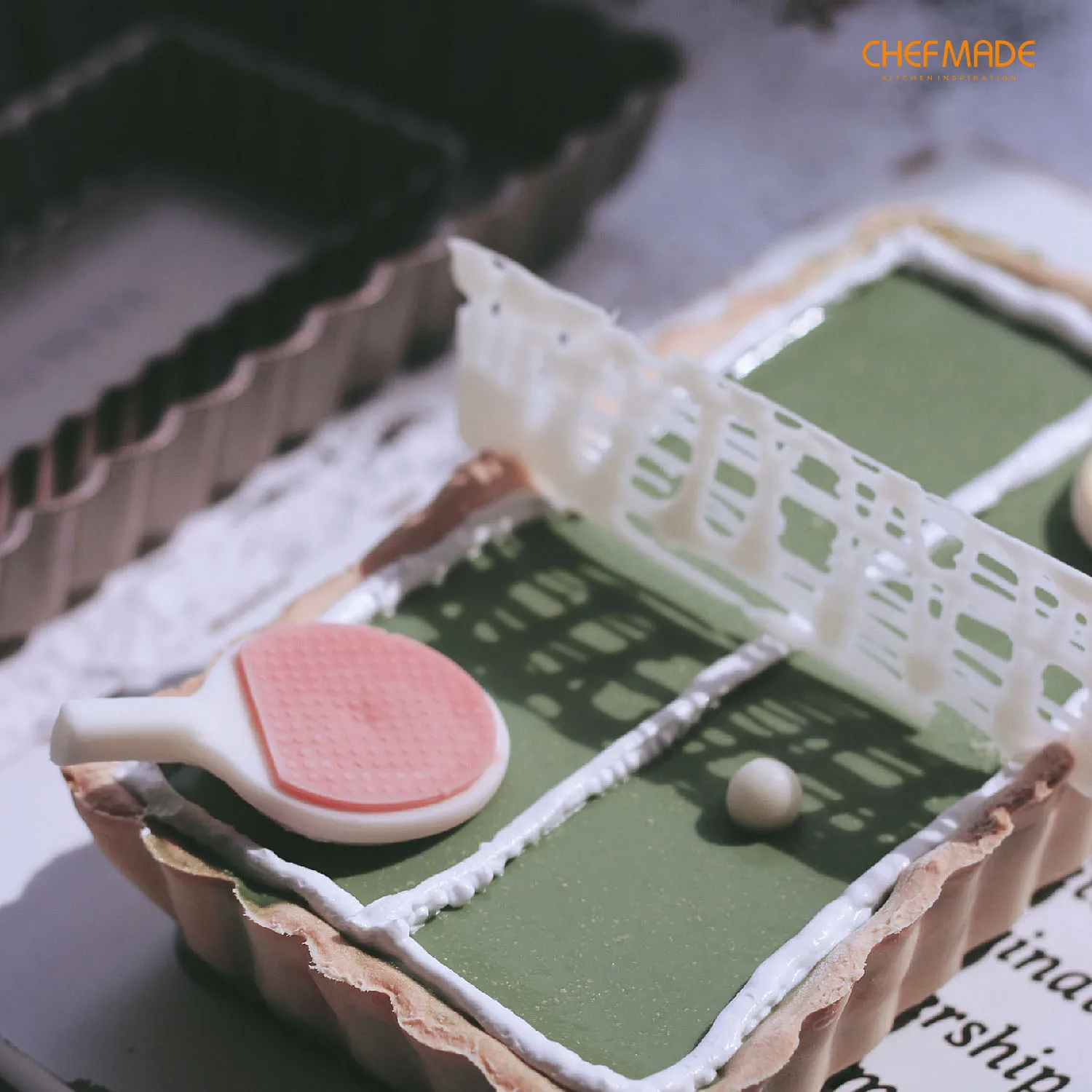 CHEFMADE 7 дюймовый тартов со съемным дном с антипригарным покрытием прямоугольник