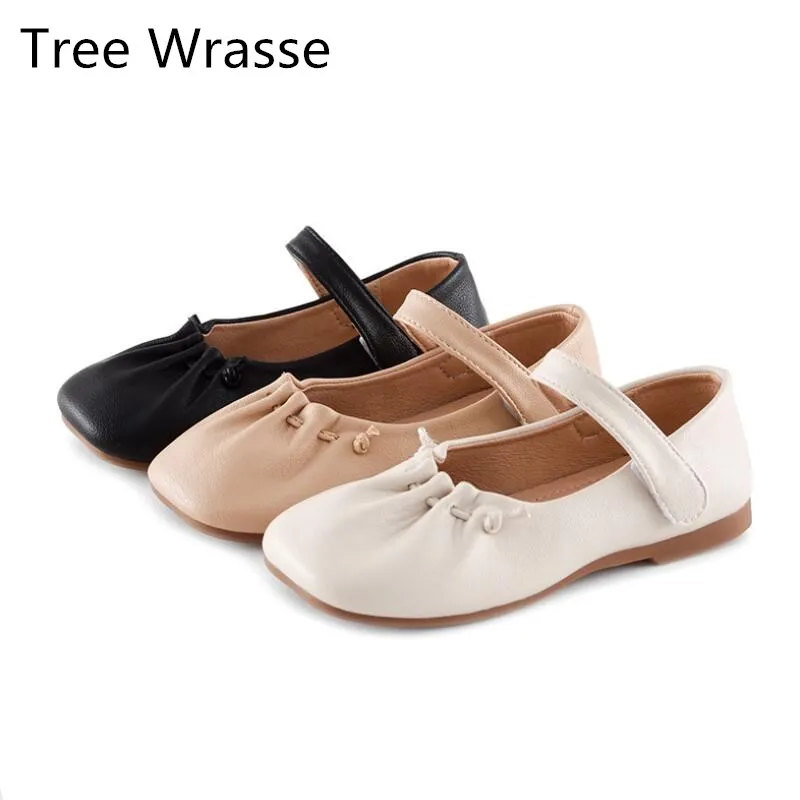 

Tree Wrasse Girl's Toddler Shoes Children 2020 Autumn New Leather Shoes Kid's Candy-Colored Slip Soft Bottom Baby Princess shoes