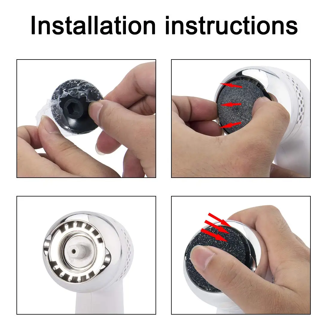 

6Pcs Dull Polish Foot care tool Heads Hard Skin Remover Refills Replacement Rollers For Scholls File Feet care Tool