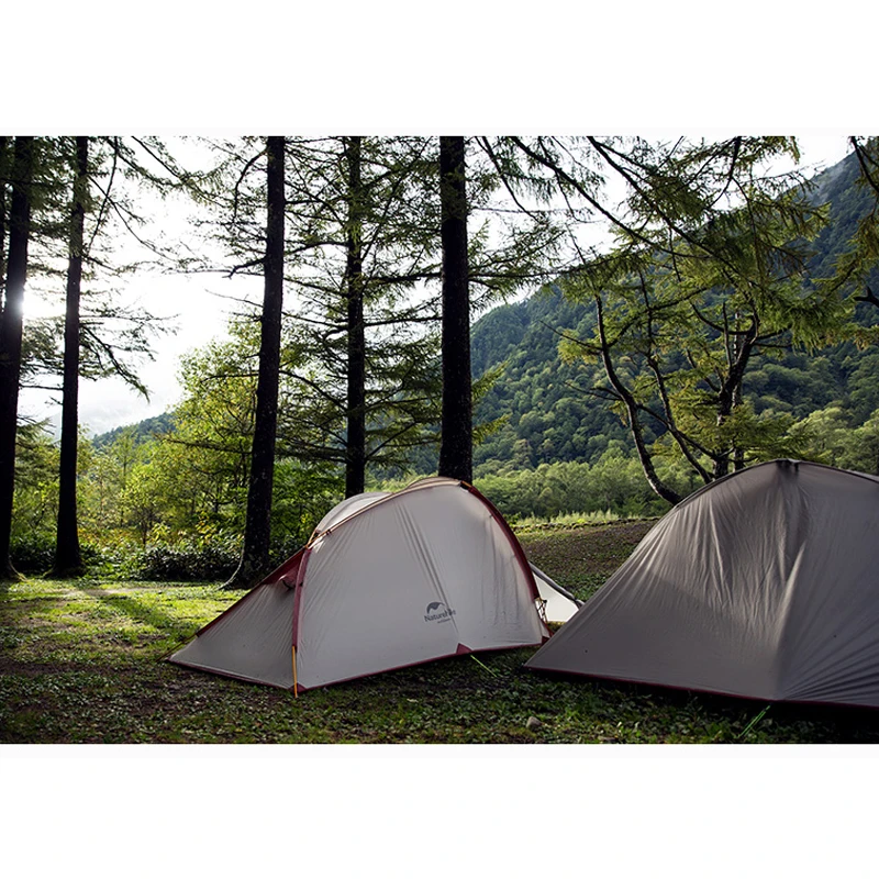 Палатка NatureHike на 2-3 человек семейная водонепроницаемая с наземным ковриком для