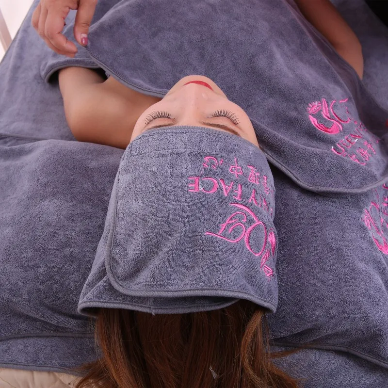 5 комплектов вышивка логотипа полотенце для салона красоты индивидуальный