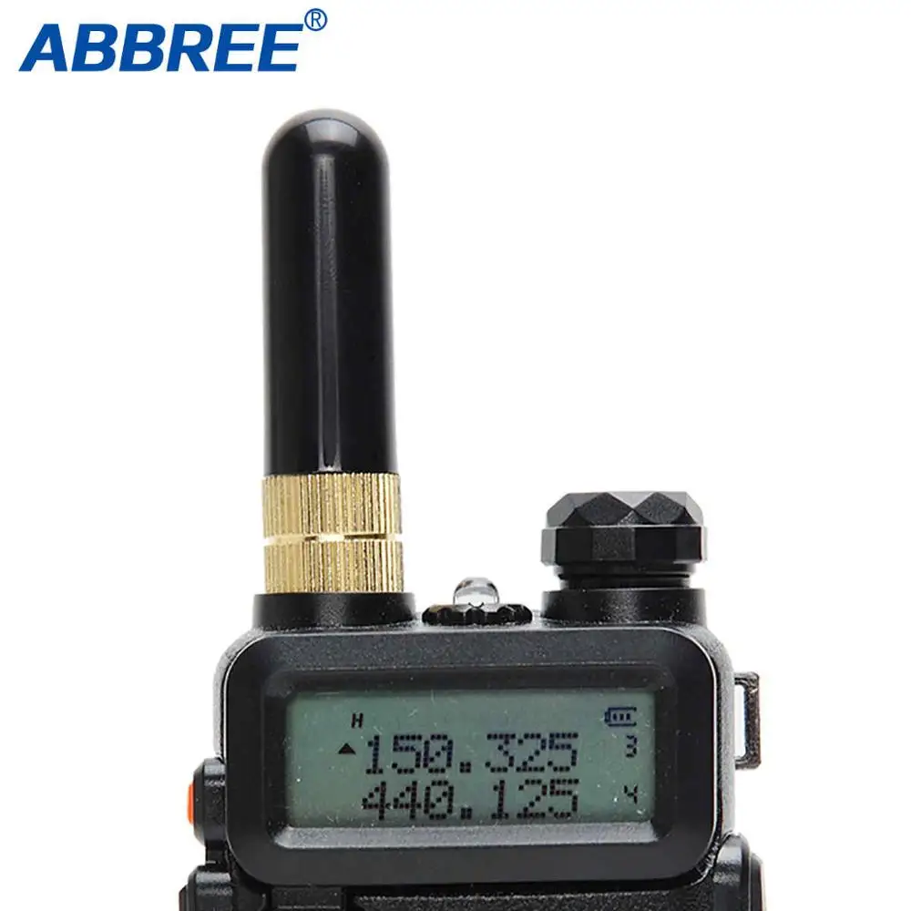 Abbree AR 805S UHF + VHF двухдиапазонная антенна SMA женская для Baofeng UV 5R 82 BF 888S Plus Ham 2