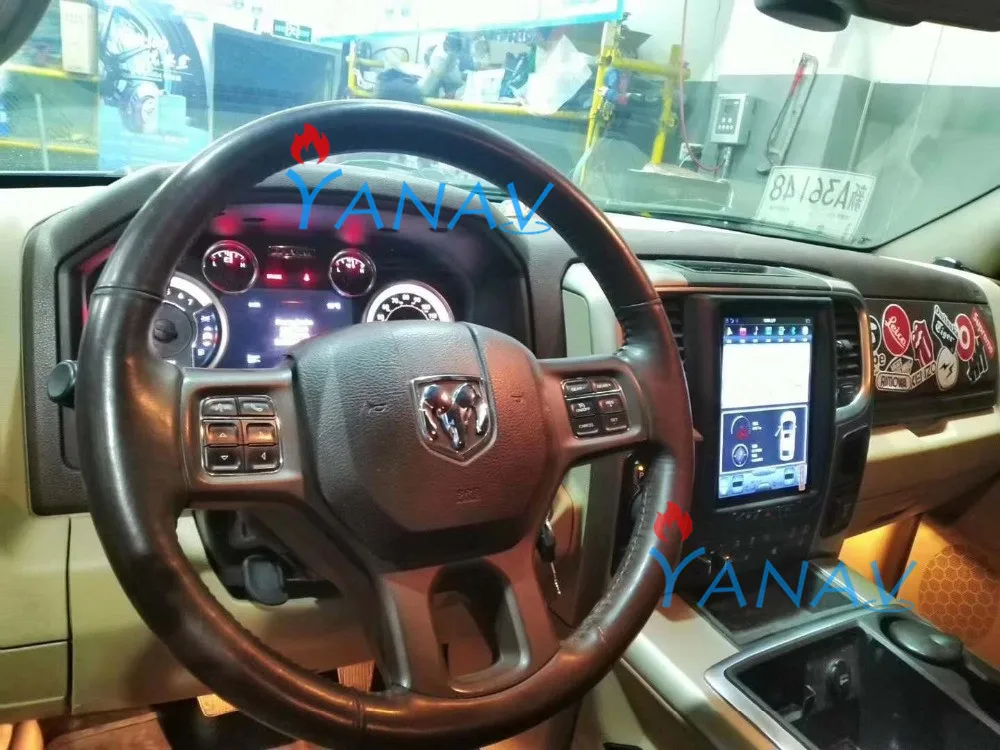 Автомобильный мультимедийный плеер 10 4 дюйма для dodge ram 2013 2018 GPS навигация