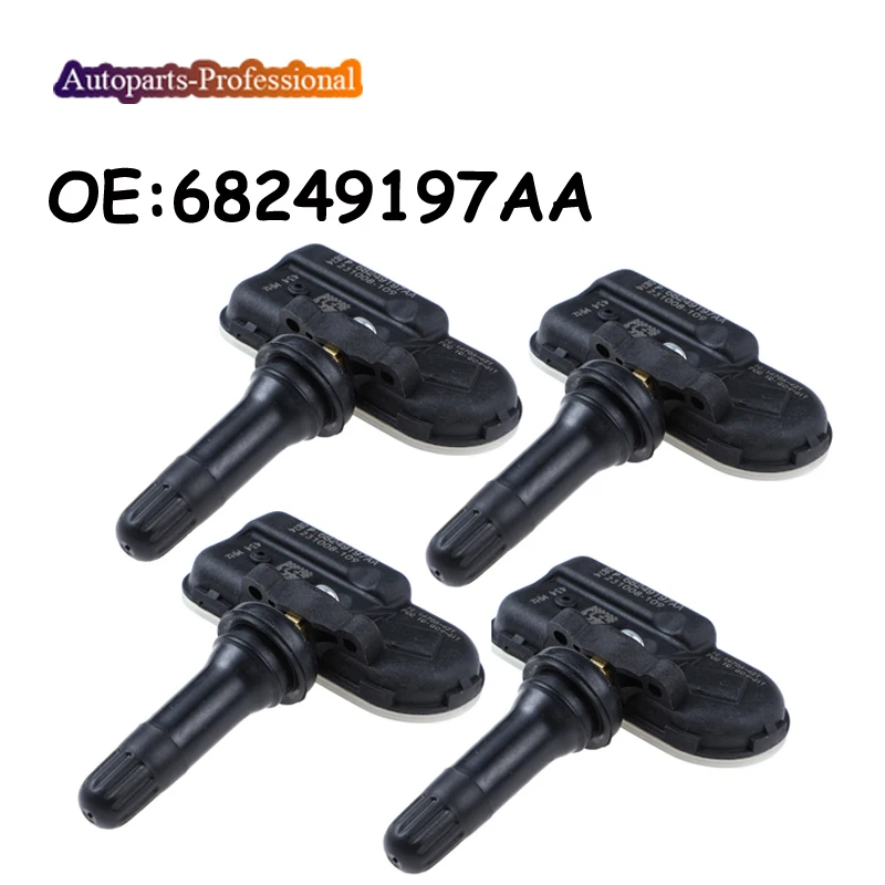Автомобильные датчики контроля давления в шинах, 4 шт./лот, 68249197AA, 68157568AA, 68239720AA, для JEEP CHEROKEE RAM 2014, 2018, 1500