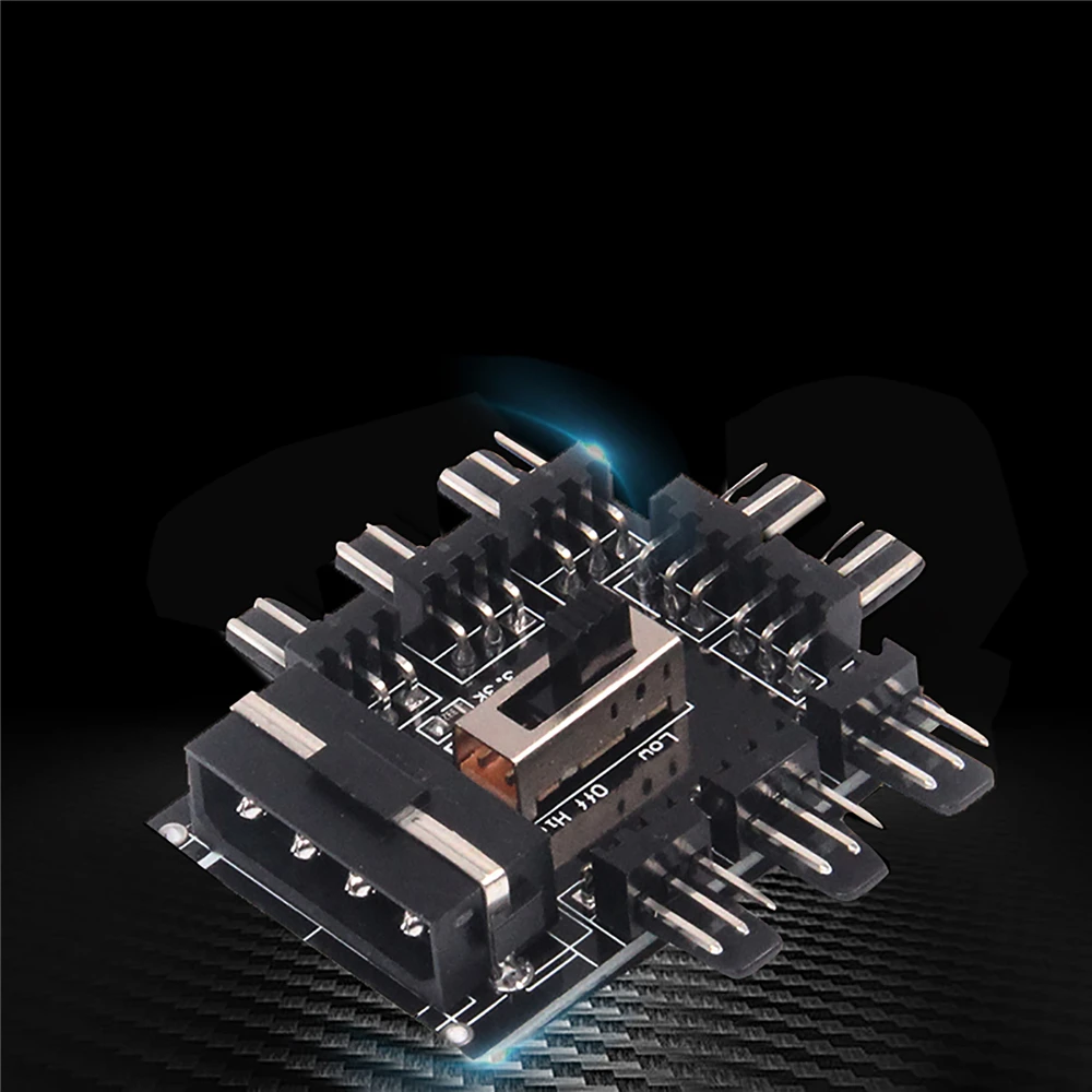 Компьютерный Вентилятор Chasis концентратор 8 * 3Pin Sata/большой 4-контактный источник